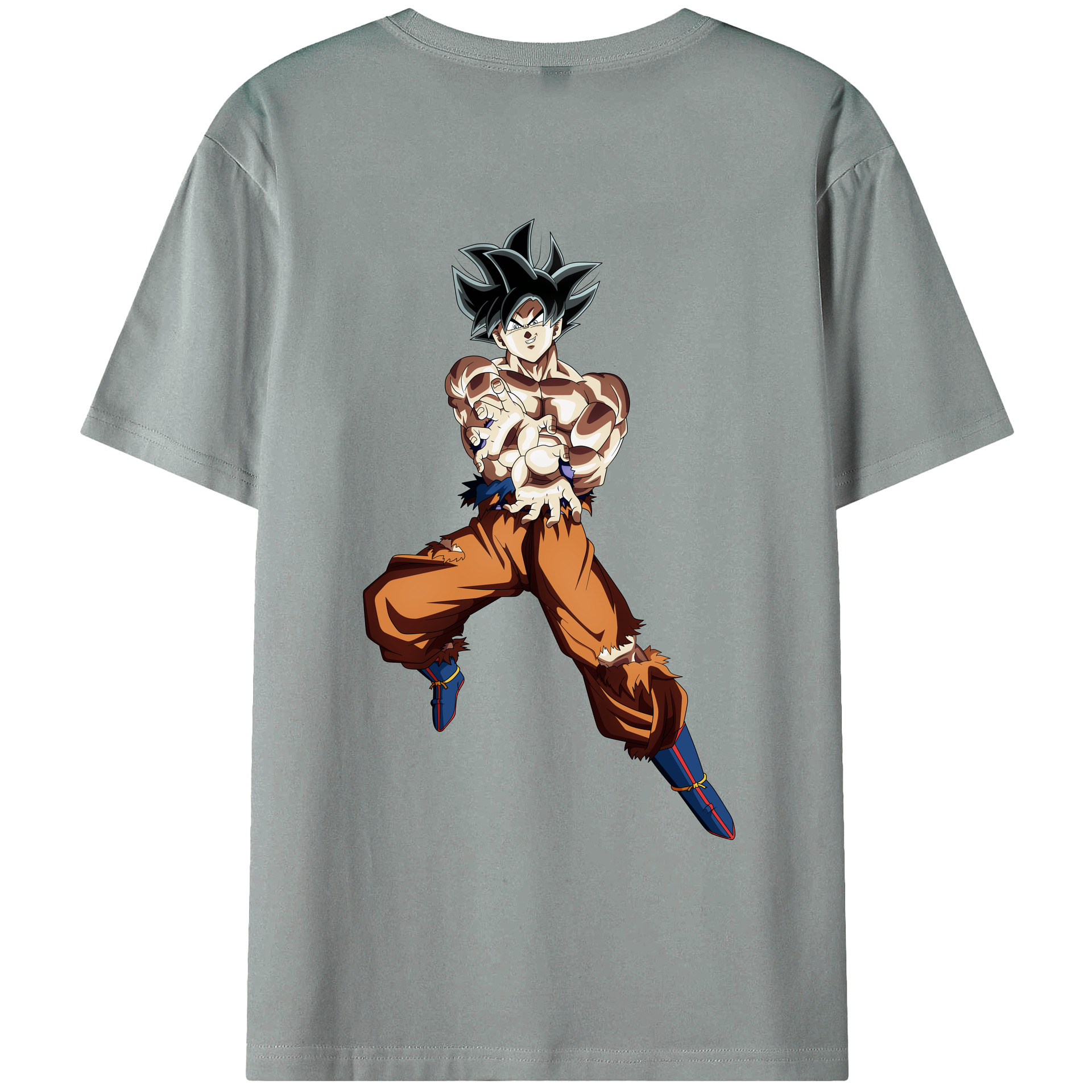 （画像用） ドラゴンボール 孫悟空（そん ごくう）Son Goku カカロット DRAGON BALL Kakarotto 綿100％ メンズ半袖Tシャツ（バックプリント） 通気性